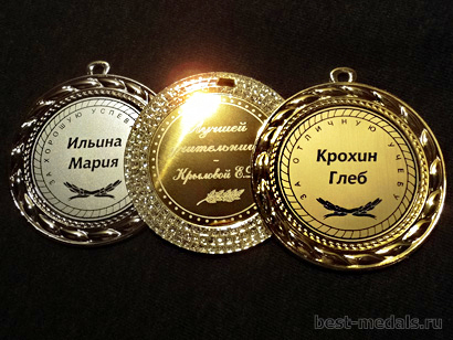 Лазерная гравировка на медалях