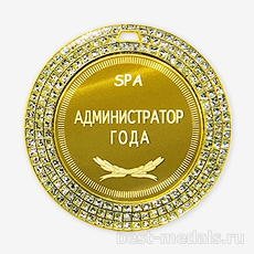 Медаль на ленте "под стразы"